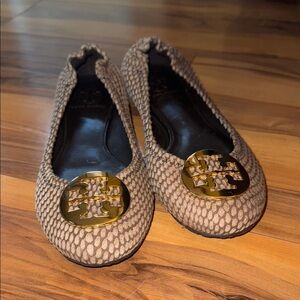 Tory Burch Brown Ballet Flats